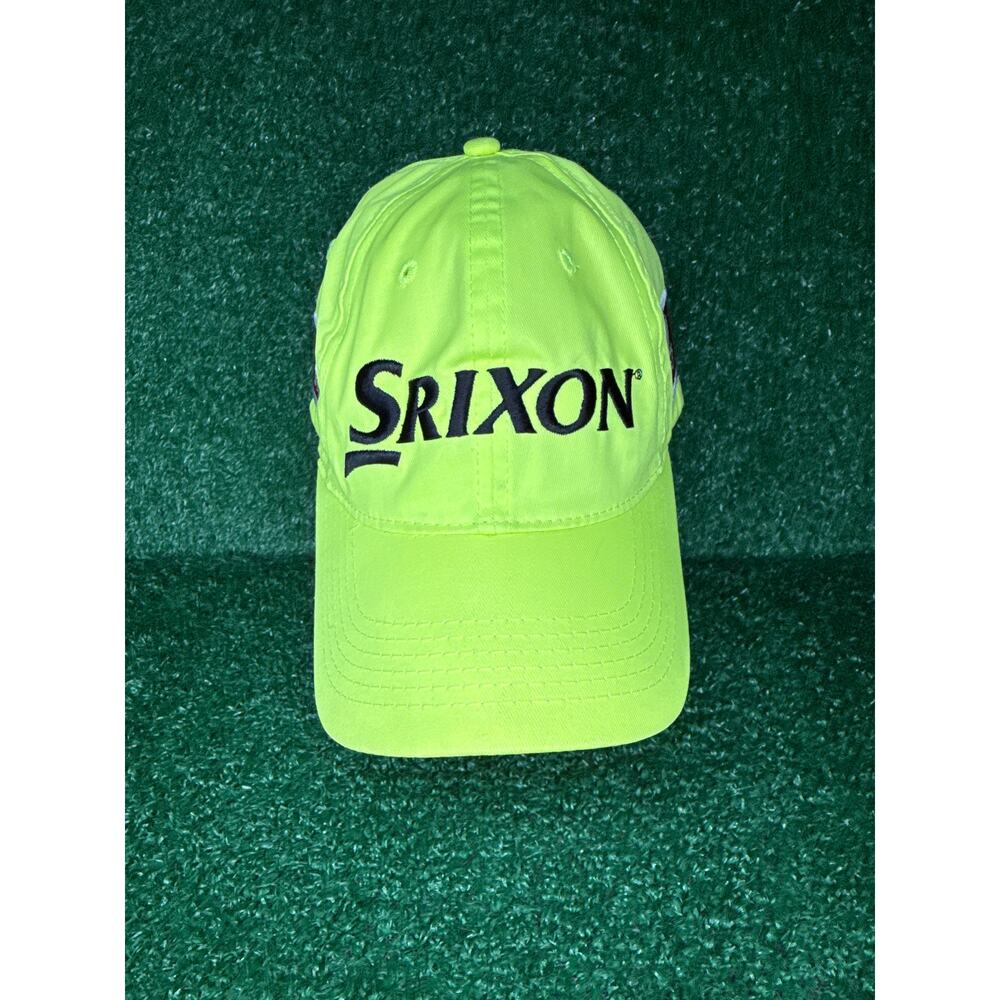 Srixon Z Star Tour Yellow Strapback Baseball Hat Neon Highliter Adjustable